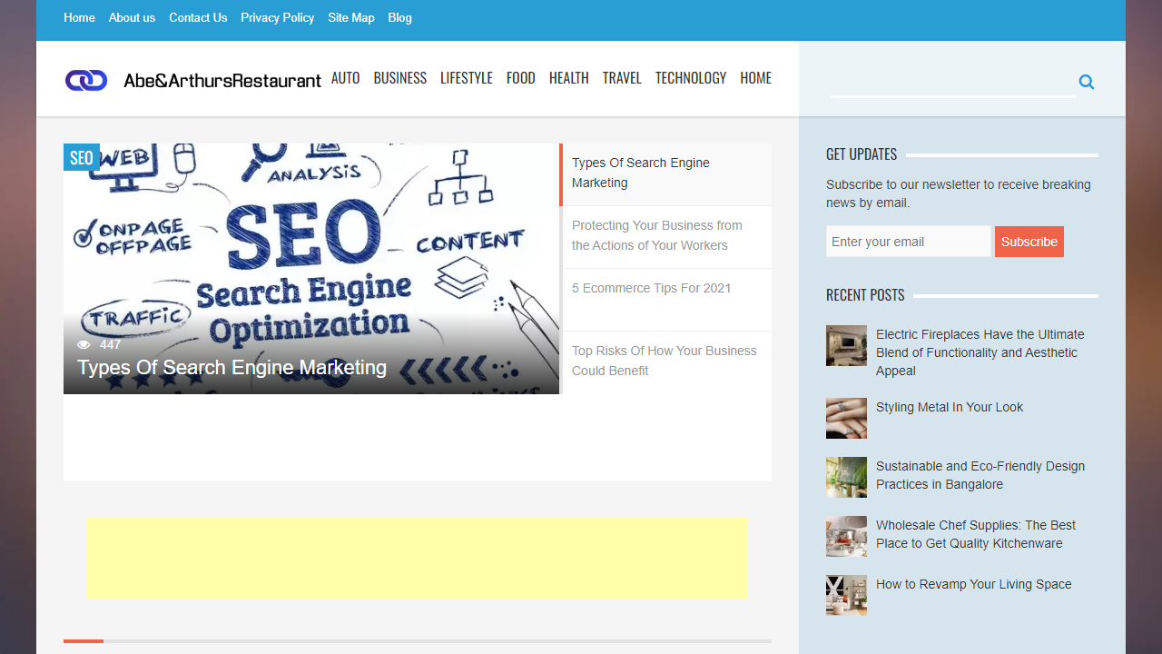 Abe & Arthurs Restaurant - Live Updates on Auto, Business, Lifestyle, Health, Travel Technology & More