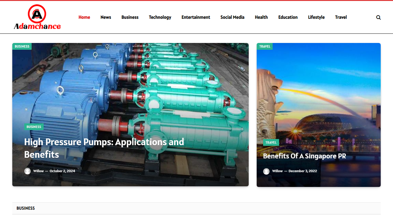 Adam Chance - Web Portal For All Types Of Latest Breaking News