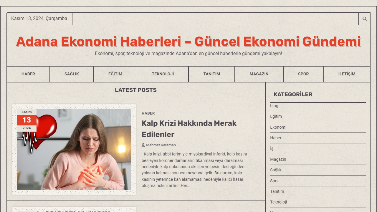 Adana Ekonomi Haberleri - Güncel Ekonomi Gündemi - Ekonomi, spor, teknoloji ve magazinde Adana'dan en güncel haberlerle gündemi yakalayın!
