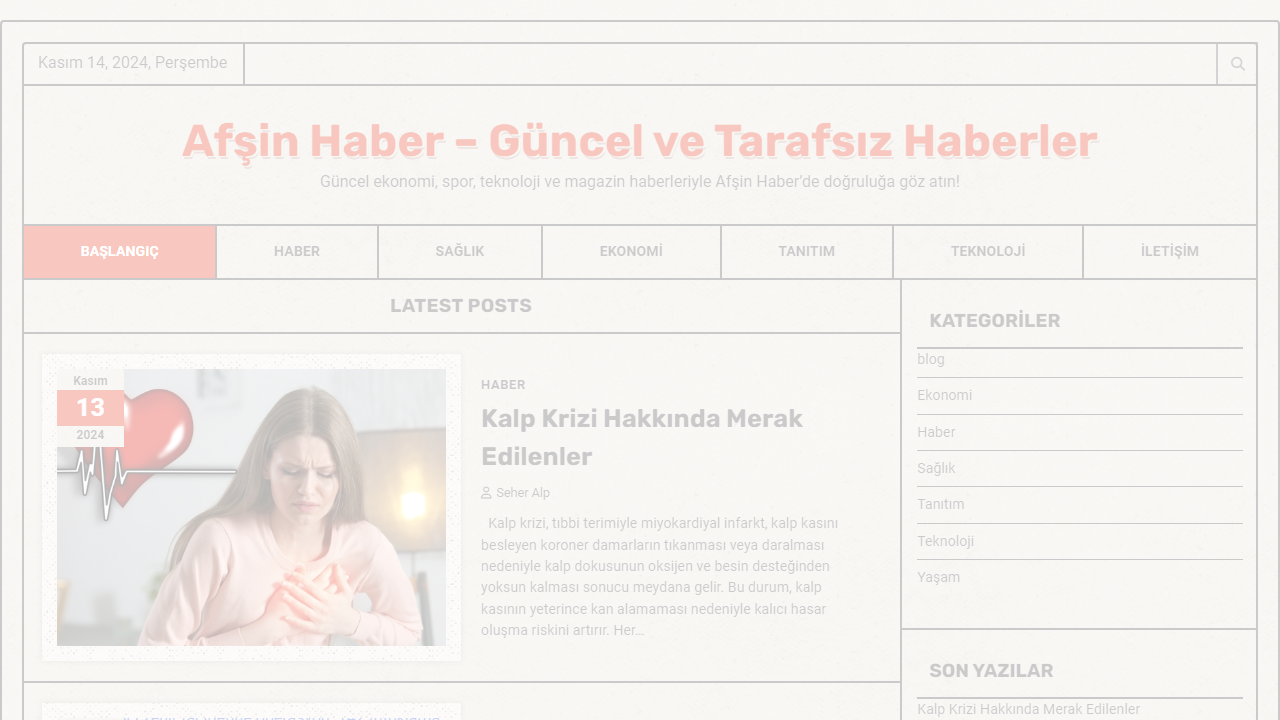 Afşin Haber - Güncel ve Tarafsız Haberler - Güncel ekonomi, spor, teknoloji ve magazin haberleriyle Afşin Haber'de doğruluğa göz atın!