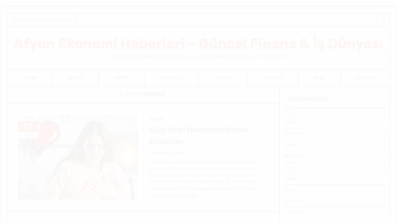 Afyon Ekonomi Haberleri - Güncel Finans & İş Dünyası - Ekonomi, spor, teknoloji, magazin ve en güncel haberlerle Afyon'un nabzını tutun!