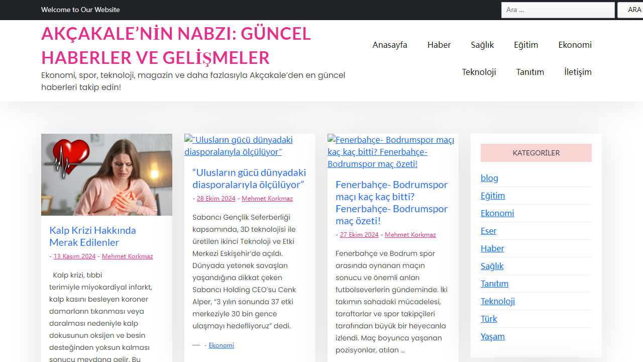 Akçakale'nin Nabzı: Güncel Haberler ve Gelişmeler - Ekonomi, spor, teknoloji, magazin ve daha fazlasıyla Akçakale'den en güncel haberleri takip edin!