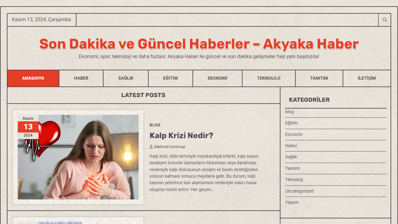 Son Dakika ve Güncel Haberler - Akyaka Haber - Ekonomi, spor, teknoloji ve daha fazlası; Akyaka Haber ile güncel ve son dakika gelişmeler hep yanı başınızda!