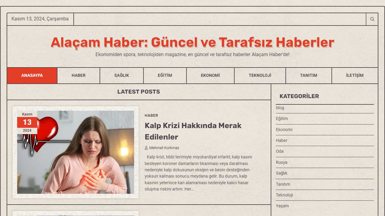 Alaçam Haber: Güncel ve Tarafsız Haberler - Ekonomiden spora, teknolojiden magazine, en güncel ve tarafsız haberler Alaçam Haber'de!