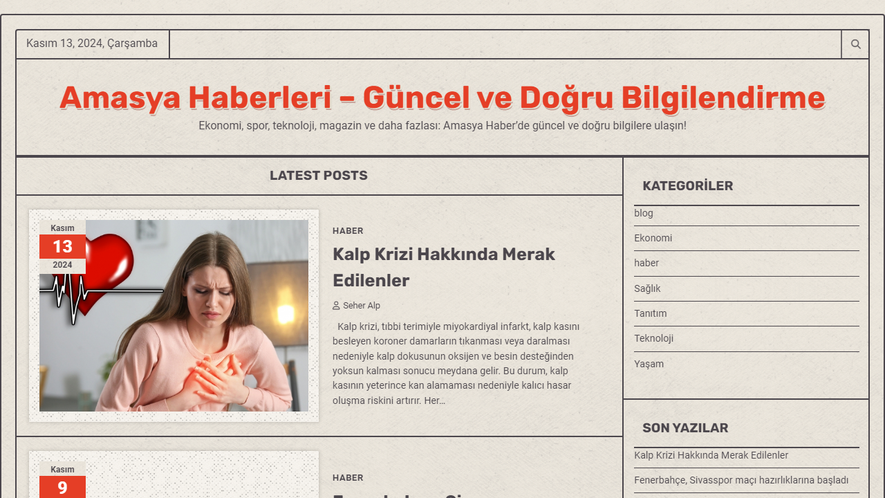 Amasya Haberleri - Güncel ve Doğru Bilgilendirme - Ekonomi, spor, teknoloji, magazin ve daha fazlası: Amasya Haber'de güncel ve doğru bilgilere ulaşın!