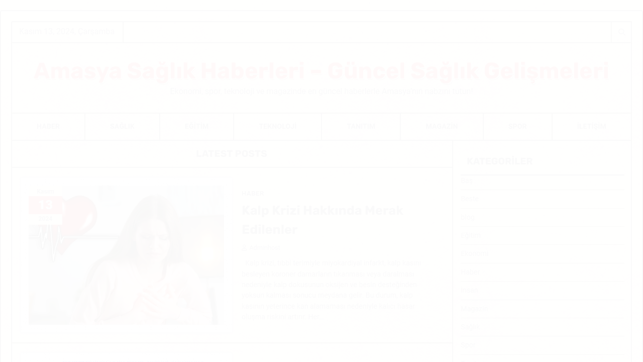 Amasya Sağlık Haberleri - Güncel Sağlık Gelişmeleri - Ekonomi, spor, teknoloji ve magazinde en güncel haberlerle Amasya'nın nabzını tutun!