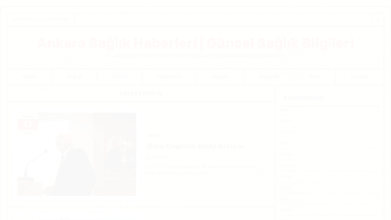 Ankara Sağlık Haberleri | Güncel Sağlık Bilgileri - Ankara Sağlık: Ekonomi, spor, teknoloji, magazin ve daha fazlasıyla gündemde kalın!
