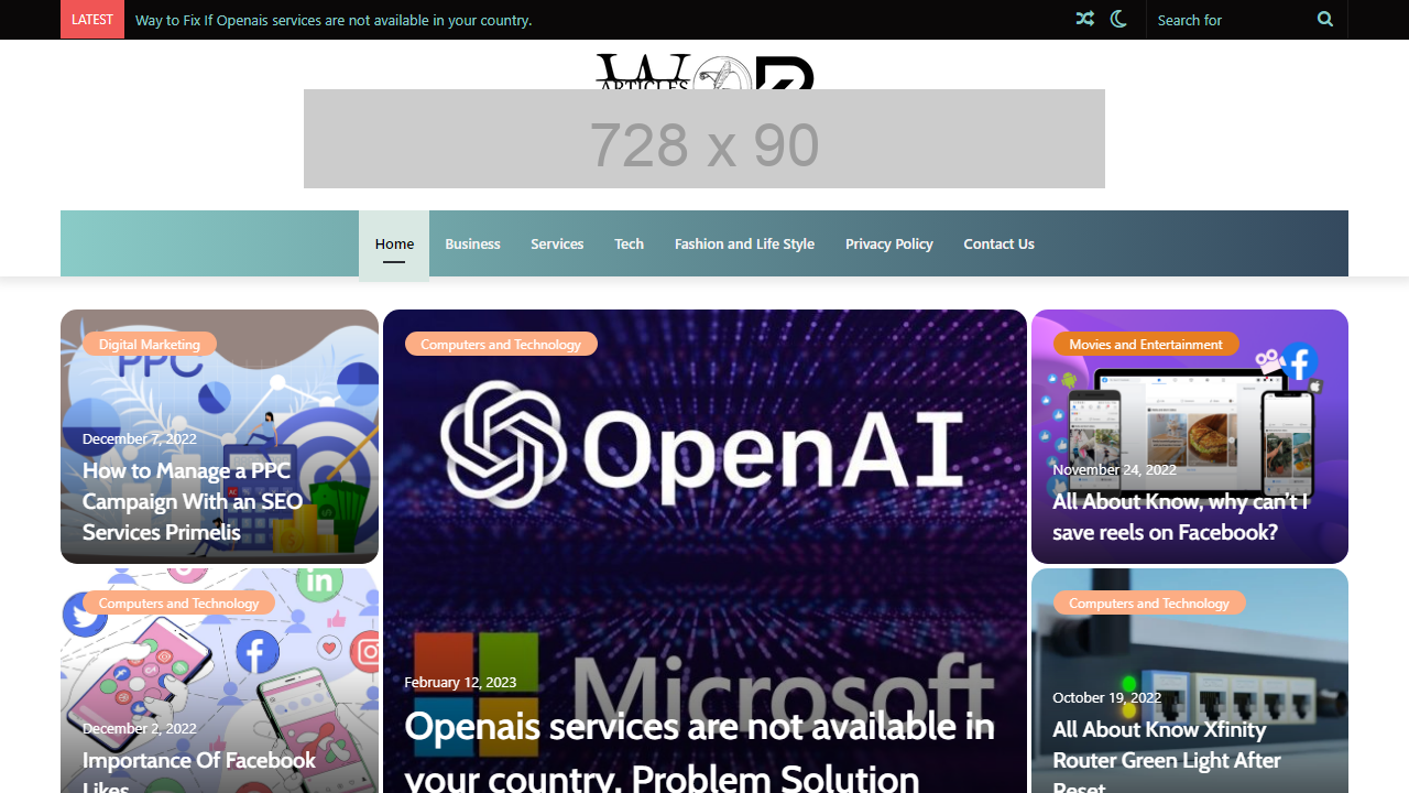 Articles Work - Home