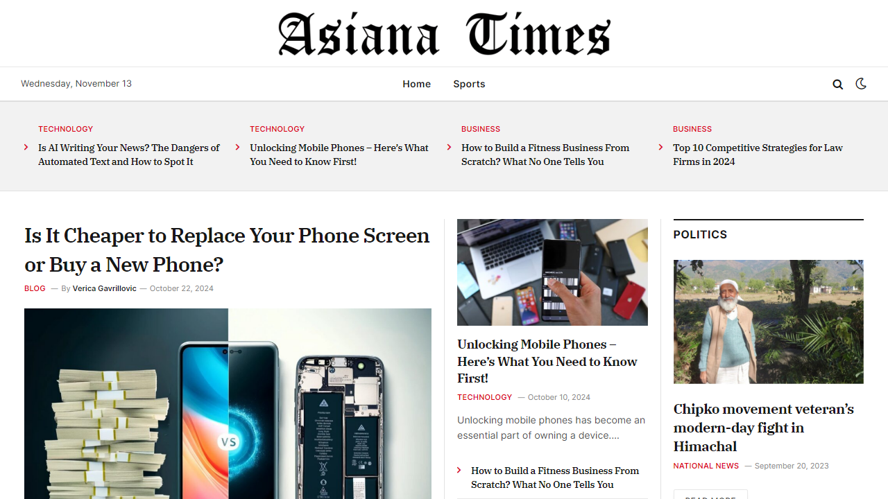 Asiana Times - The Latest Breaking News On Tech, Crime, Politics, And More From Asia