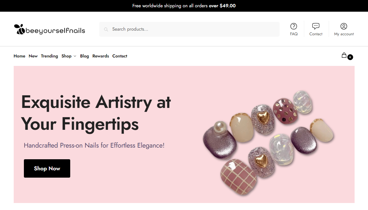 beeyourselfnails.com