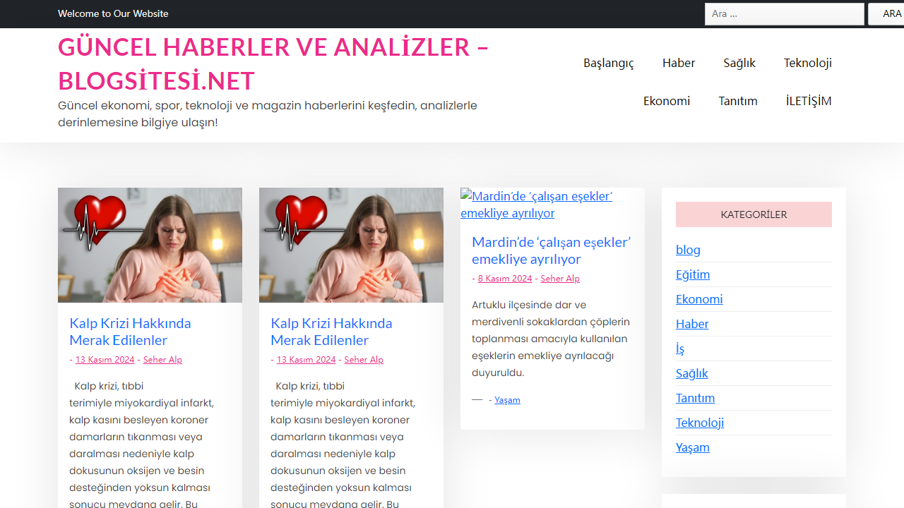 Kişisel Blog Sitesi