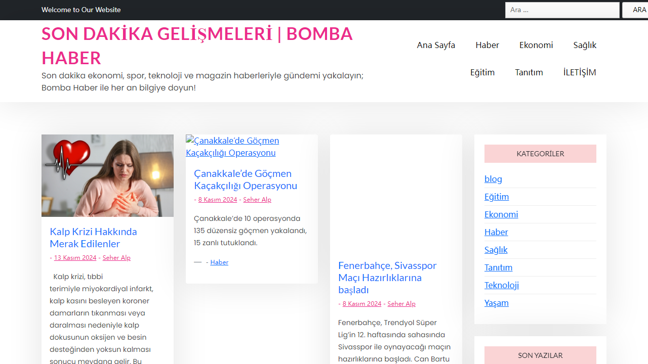 Güncel Haber Sitesi