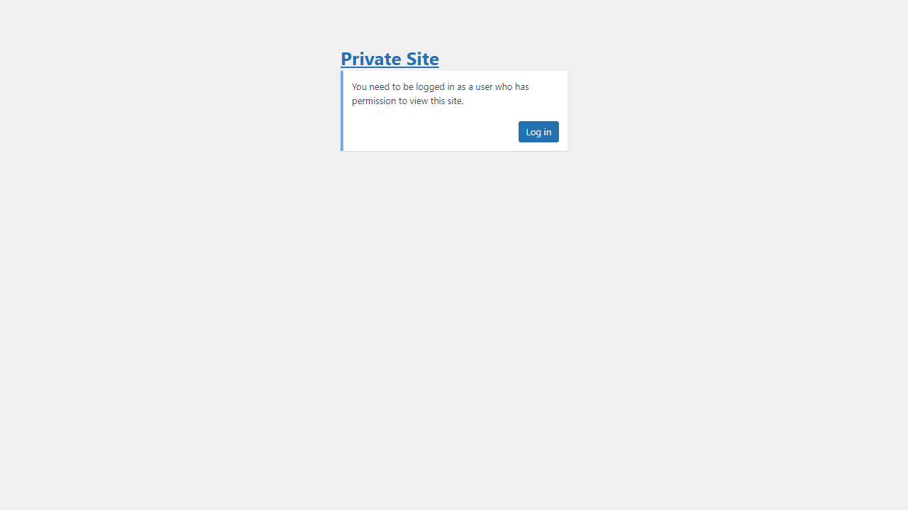 Private Site