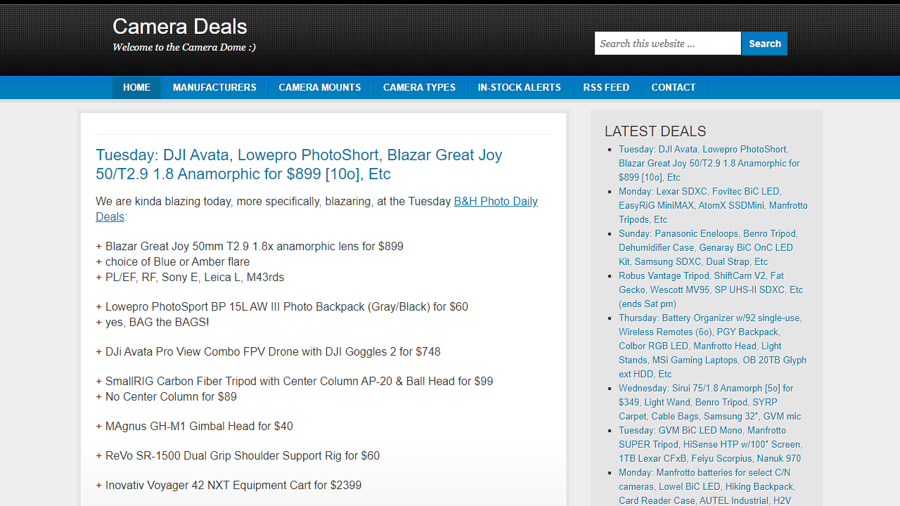 cameradeals.1001noisycameras.com