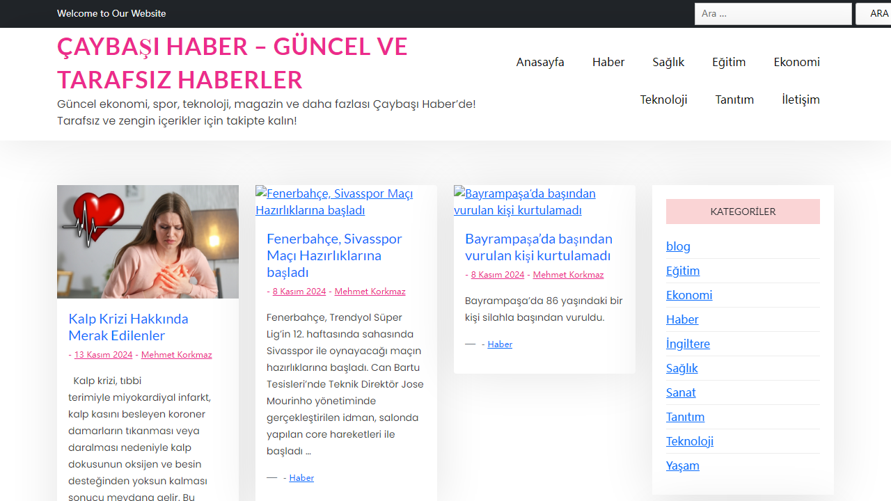 Çaybaşı Haber - Güncel ve Tarafsız Haberler - Güncel ekonomi, spor, teknoloji, magazin ve daha fazlası Çaybaşı Haber'de! Tarafsız ve zengin içerikler için takipte kalın!