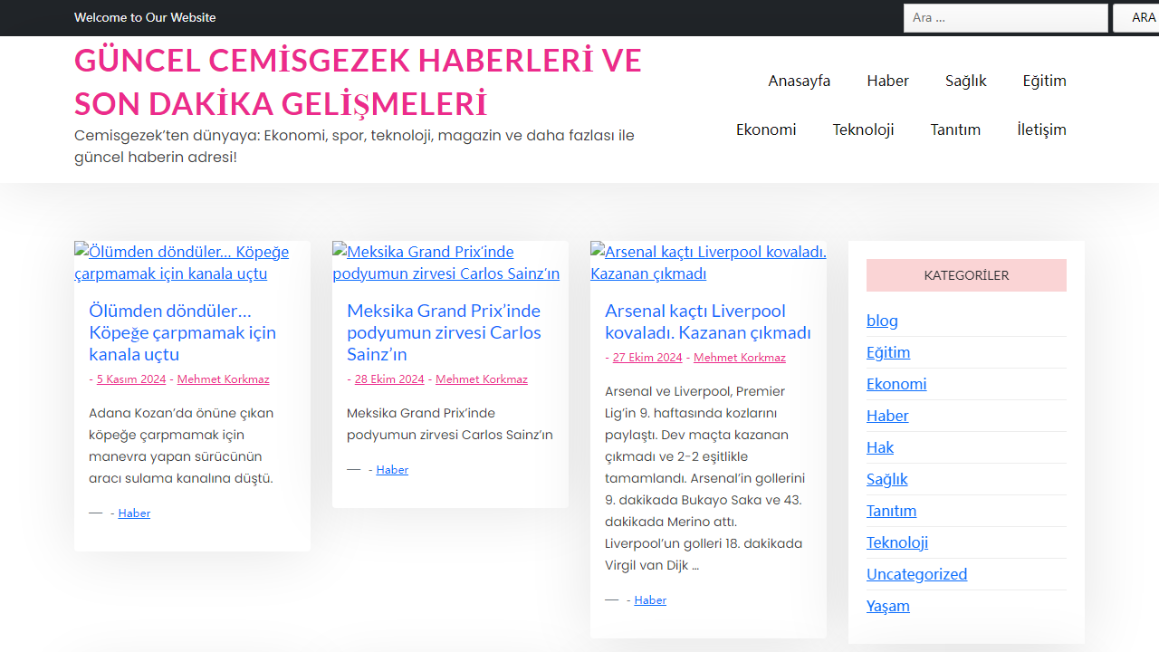 Güncel Cemisgezek Haberleri ve Son Dakika Gelişmeleri - Cemisgezek'ten dünyaya: Ekonomi, spor, teknoloji, magazin ve daha fazlası ile güncel haberin adresi!