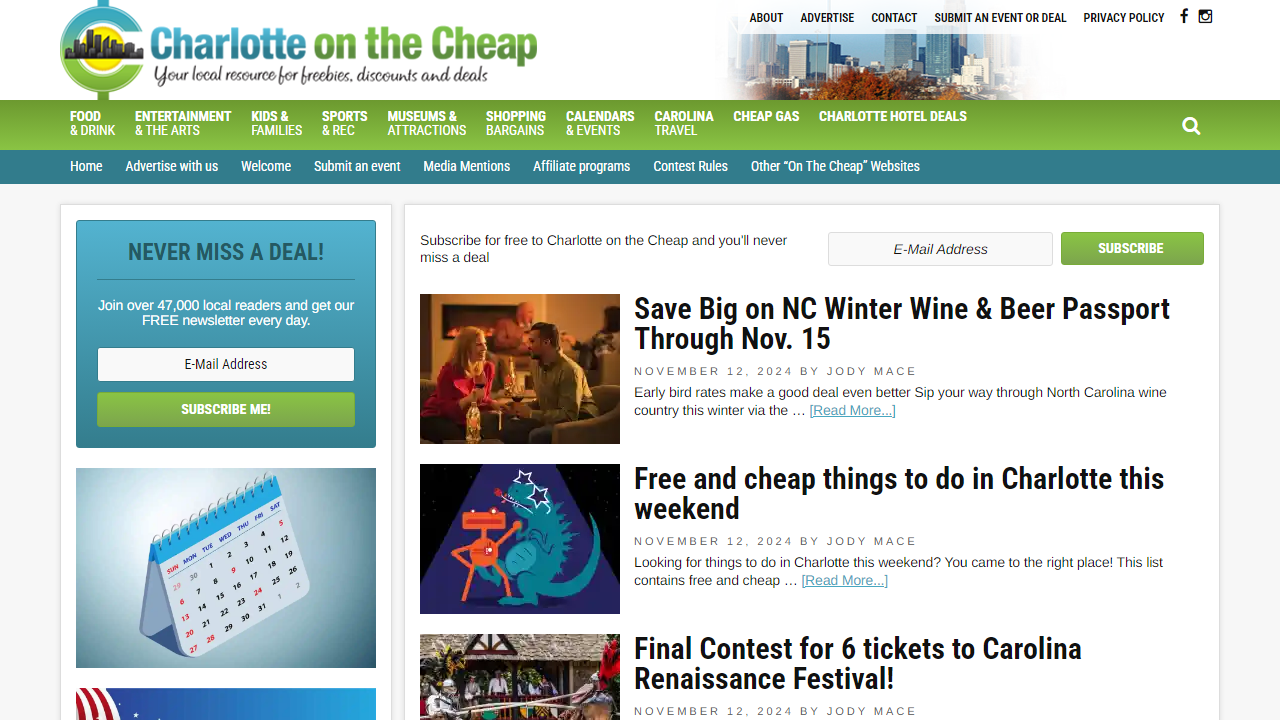 charlotteonthecheap.com