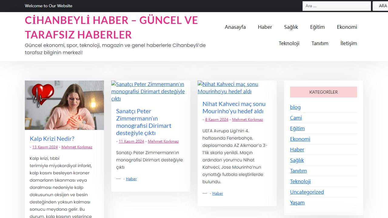 Cihanbeyli Haber - Güncel ve Tarafsız Haberler - Güncel ekonomi, spor, teknoloji, magazin ve genel haberlerle Cihanbeyli’de tarafsız bilginin merkezi!