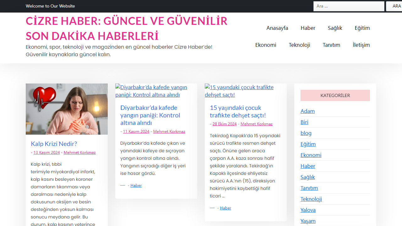 Cizre Haber: Güncel ve Güvenilir Son Dakika Haberleri - Ekonomi, spor, teknoloji ve magazinden en güncel haberler Cizre Haber'de! Güvenilir kaynaklarla güncel kalın.
