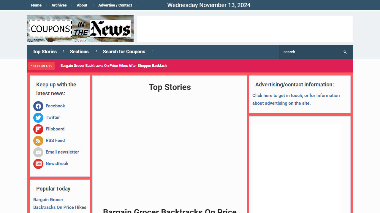 couponsinthenews.com