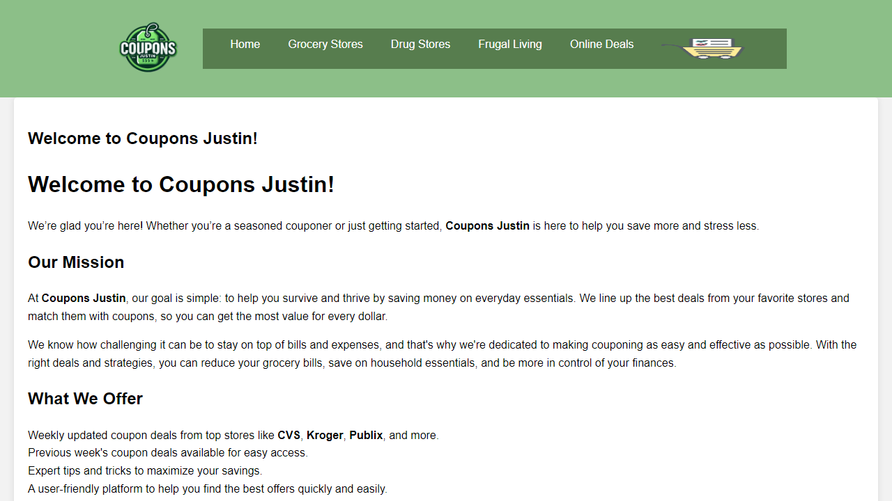 couponsjustin.com