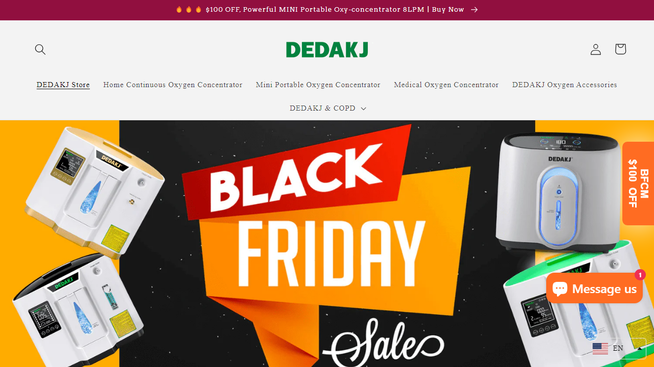 dedakjoxygenconcentrators.com