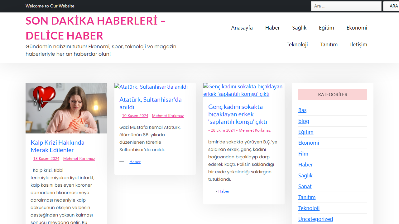 Son Dakika Haberleri - Delice Haber - Gündemin nabzını tutun! Ekonomi, spor, teknoloji ve magazin haberleriyle her an haberdar olun!