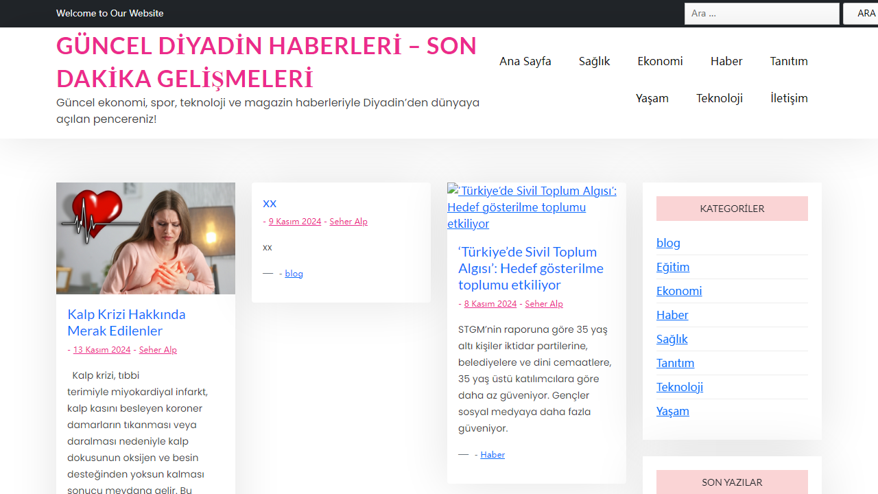 Güncel Diyadin Haberleri - Son Dakika Gelişmeleri - Güncel ekonomi, spor, teknoloji ve magazin haberleriyle Diyadin'den dünyaya açılan pencereniz!