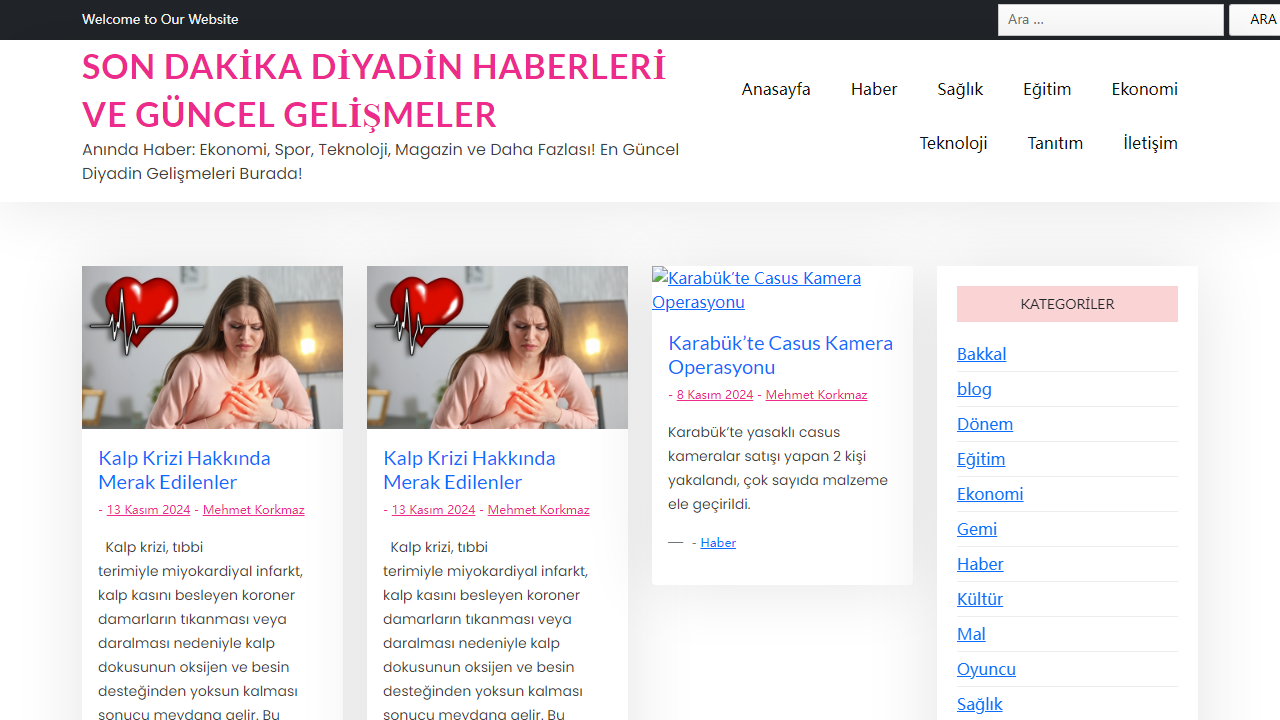 Son Dakika Diyadin Haberleri ve Güncel Gelişmeler - Anında Haber: Ekonomi, Spor, Teknoloji, Magazin ve Daha Fazlası! En Güncel Diyadin Gelişmeleri Burada!