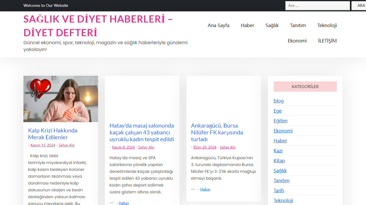 Sağlık ve Diyet Haberleri - Diyet Defteri - Güncel ekonomi, spor, teknoloji, magazin ve sağlık haberleriyle gündemi yakalayın!