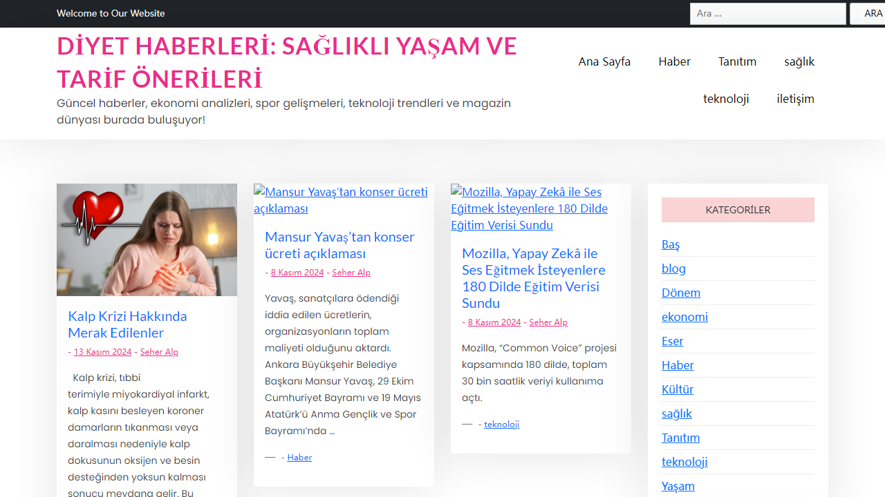Diyet Haberleri: Sağlıklı Yaşam ve Tarif Önerileri - Güncel haberler, ekonomi analizleri, spor gelişmeleri, teknoloji trendleri ve magazin dünyası burada buluşuyor!