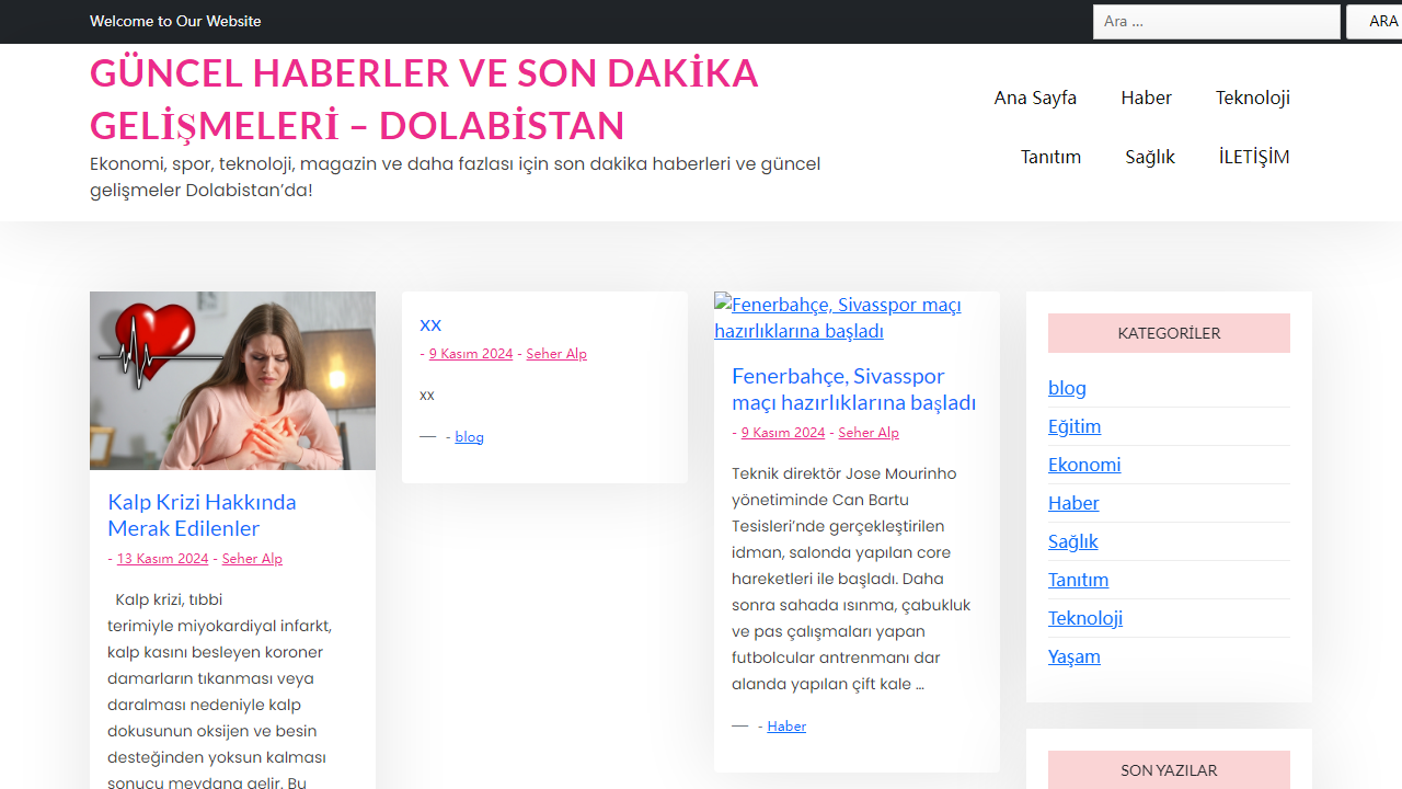 Güncel Haberler ve Son Dakika Gelişmeleri - Dolabistan - Ekonomi, spor, teknoloji, magazin ve daha fazlası için son dakika haberleri ve güncel gelişmeler Dolabistan'da!