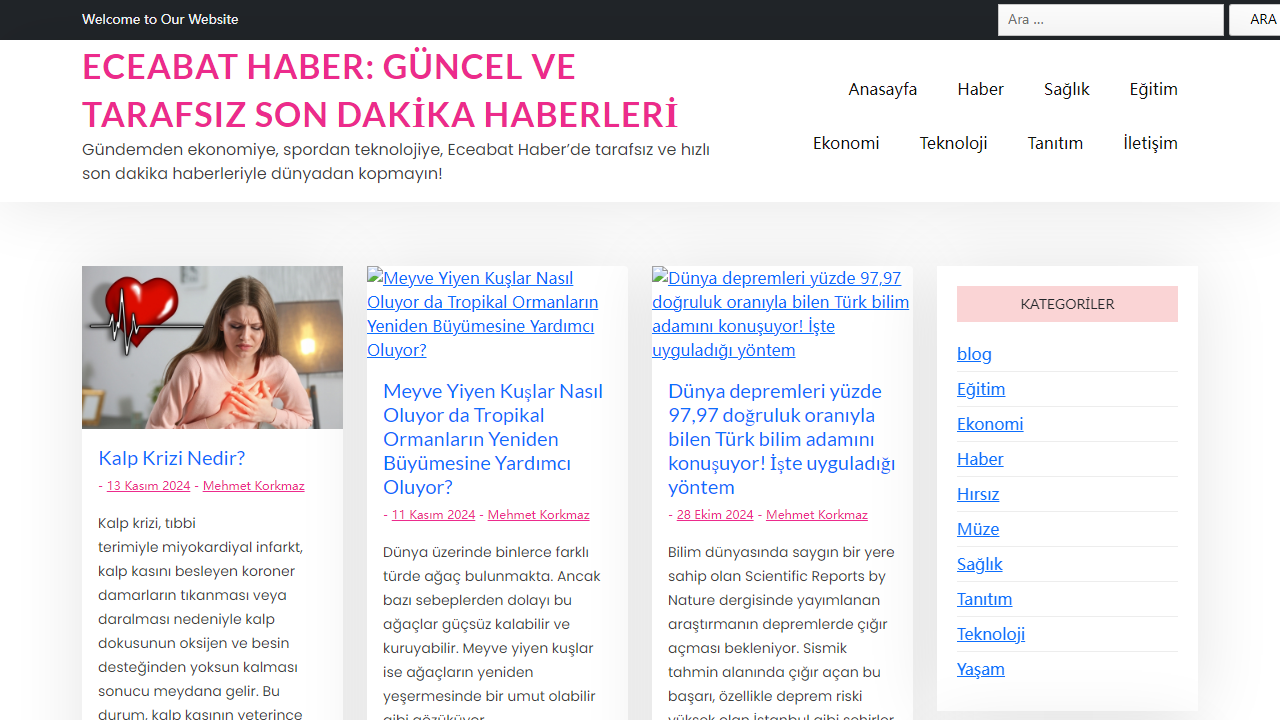 Eceabat Haber: Güncel ve Tarafsız Son Dakika Haberleri - Gündemden ekonomiye, spordan teknolojiye, Eceabat Haber'de tarafsız ve hızlı son dakika haberleriyle dünyadan kopmayın!