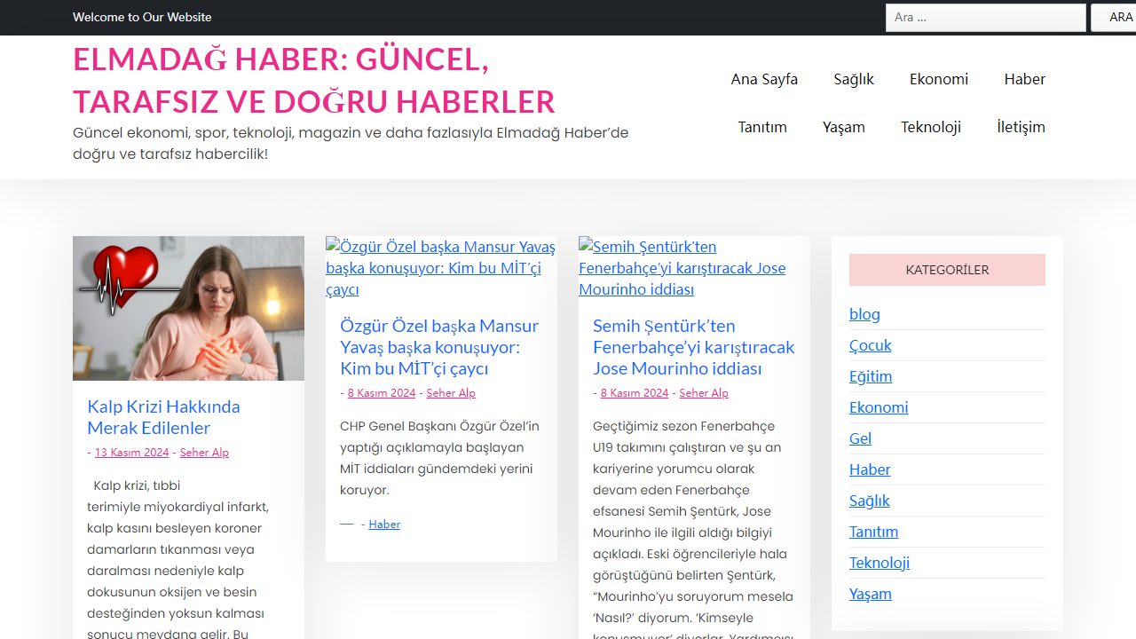 Elmadağ Haber: Güncel, Tarafsız ve Doğru Haberler - Güncel ekonomi, spor, teknoloji, magazin ve daha fazlasıyla Elmadağ Haber'de doğru ve tarafsız habercilik!