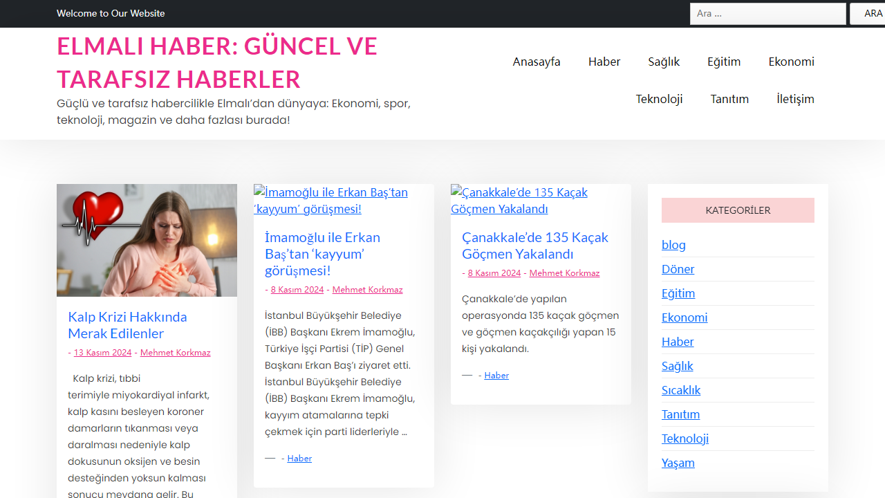 Elmalı Haber: Güncel ve Tarafsız Haberler - Güçlü ve tarafsız habercilikle Elmalı'dan dünyaya: Ekonomi, spor, teknoloji, magazin ve daha fazlası burada!