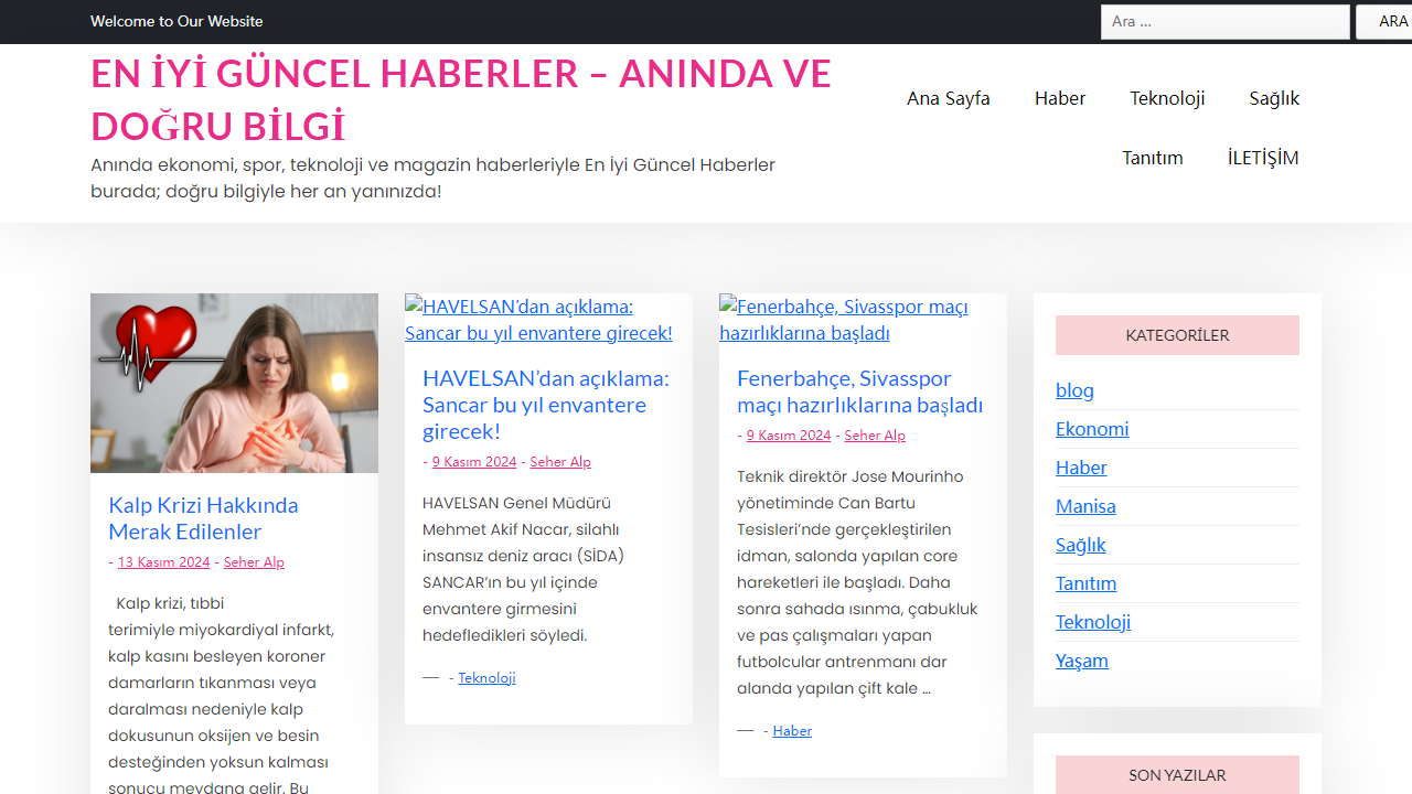 güncel haber sitesi