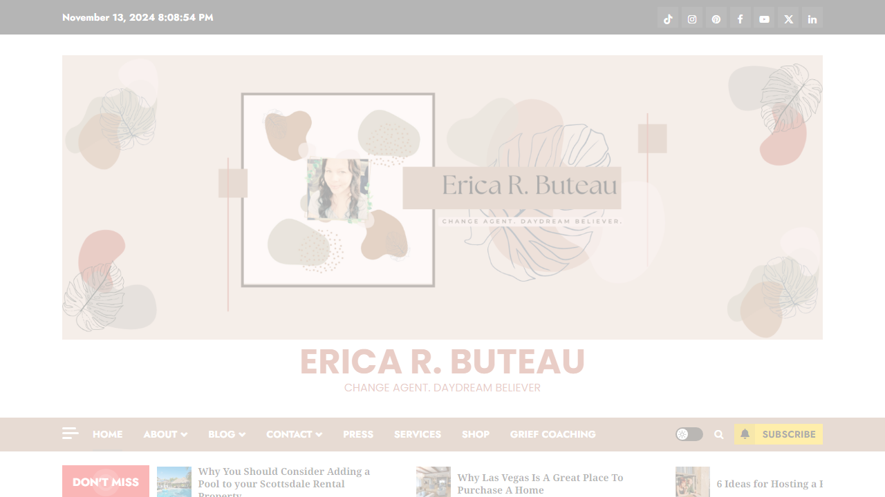 Erica R. Buteau – Change Agent. Daydream Believer