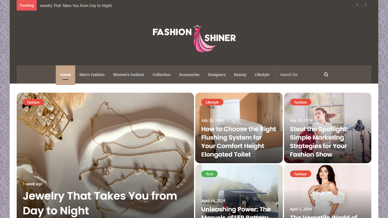 FashionShiner.com | Shaft of Fashion's Sun