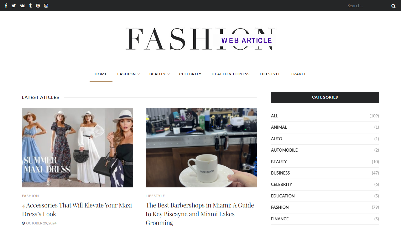 Fashion Web Article | World Latest Fashion Blog 2021