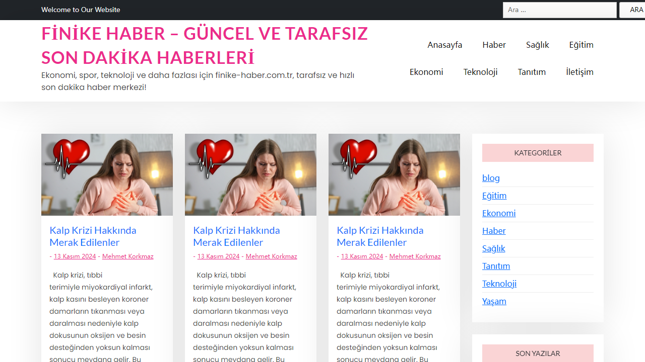 Finike Haber - Güncel ve Tarafsız Son Dakika Haberleri - Ekonomi, spor, teknoloji ve daha fazlası için finike-haber.com.tr, tarafsız ve hızlı son dakika haber merkezi!