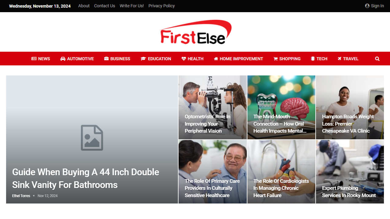 First Else – Your Simplified Lifestyle Magazine!