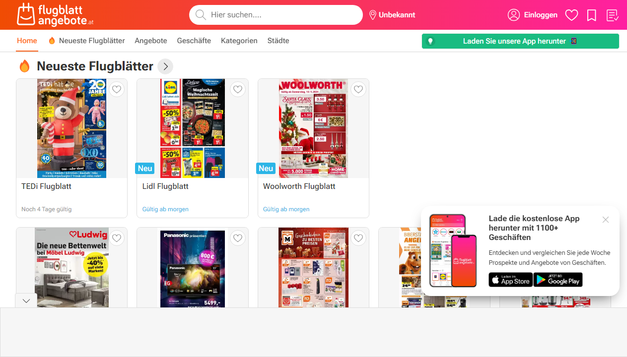 flugblattangebote.at
