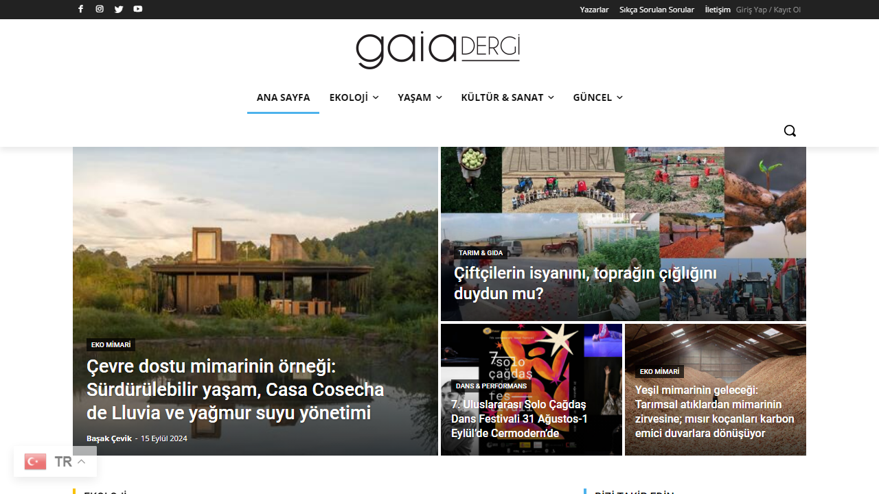 Ana Sayfa | Gaia Dergi