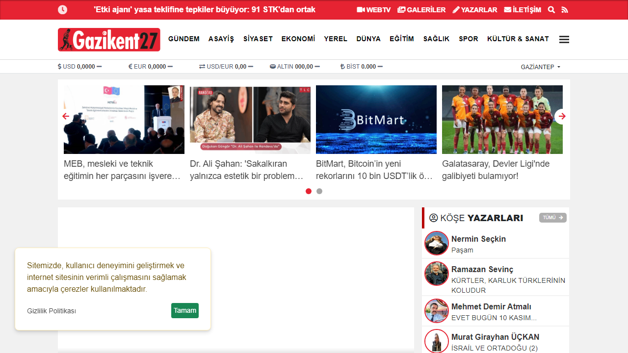 Gazikent27 - Son Dakika Haberler