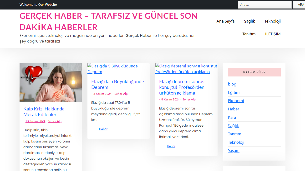 Güncel Haber Sitesi