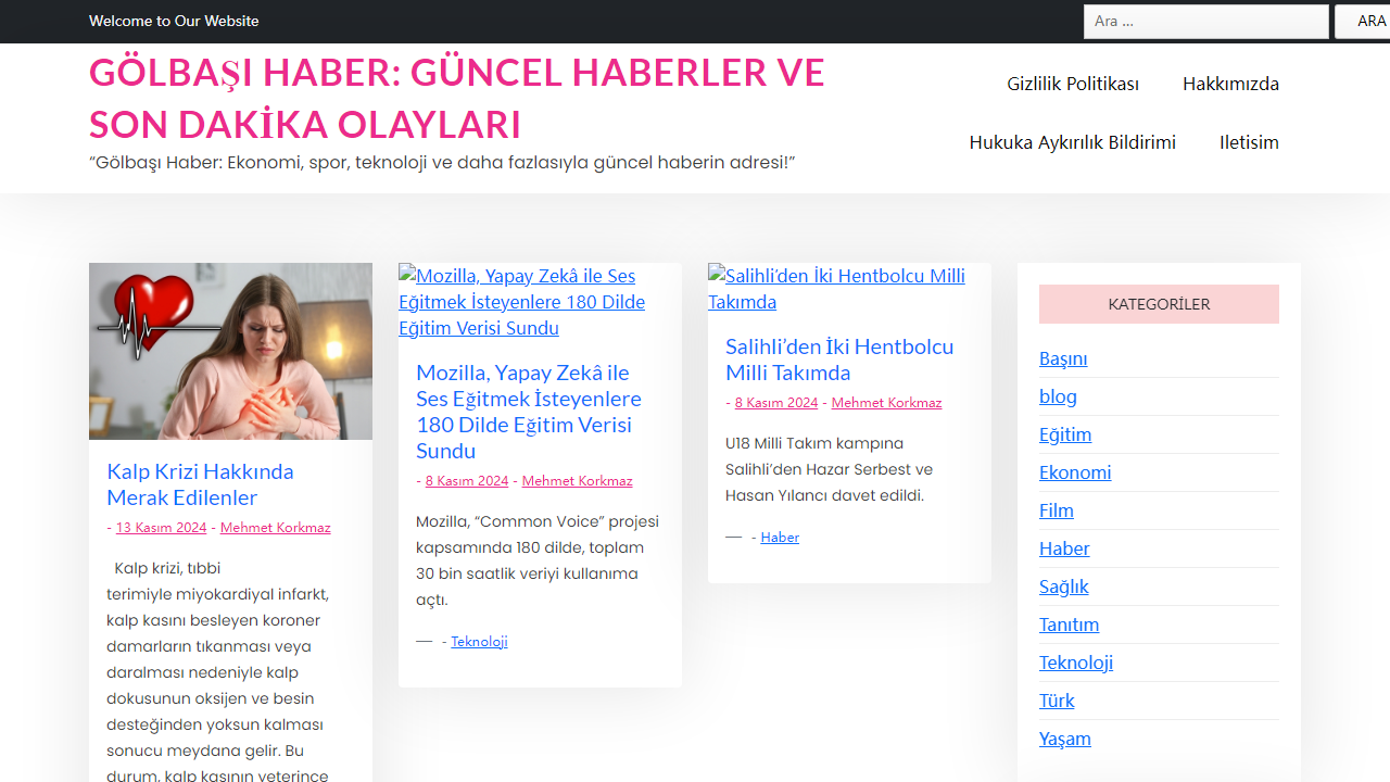 Gölbaşı Haber: Güncel Haberler ve Son Dakika Olayları - "Gölbaşı Haber: Ekonomi, spor, teknoloji ve daha fazlasıyla güncel haberin adresi!"