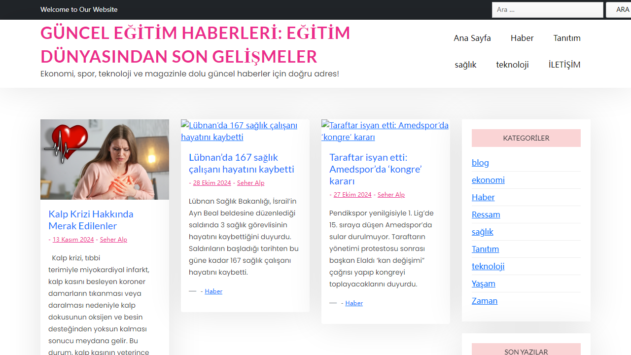 Güncel Eğitim Haberleri: Eğitim Dünyasından Son Gelişmeler - Ekonomi, spor, teknoloji ve magazinle dolu güncel haberler için doğru adres!