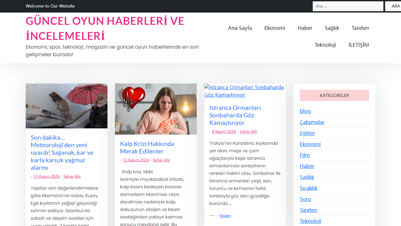 Güncel Oyun Haberleri ve İncelemeleri - Ekonomi, spor, teknoloji, magazin ve güncel oyun haberlerinde en son gelişmeler burada!