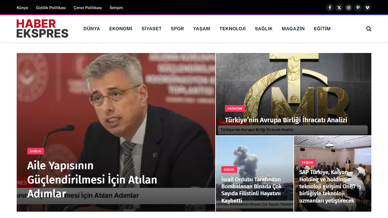 Haber Ekspres - Tarafsız ve Güncel Haber Platformu
