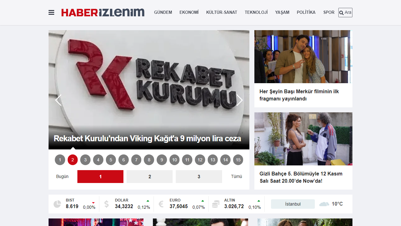 Haberizlenim | Güncel Haber, Son Dakika Haberler